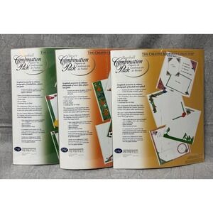 Lot Of 3 Creative Memories Combination Packs Baseball Soccer & Football New